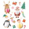 Folia® Wabenball-Sticker Weihnachten