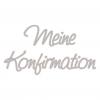 Wachsschrift "Meine Konfirmation", silber