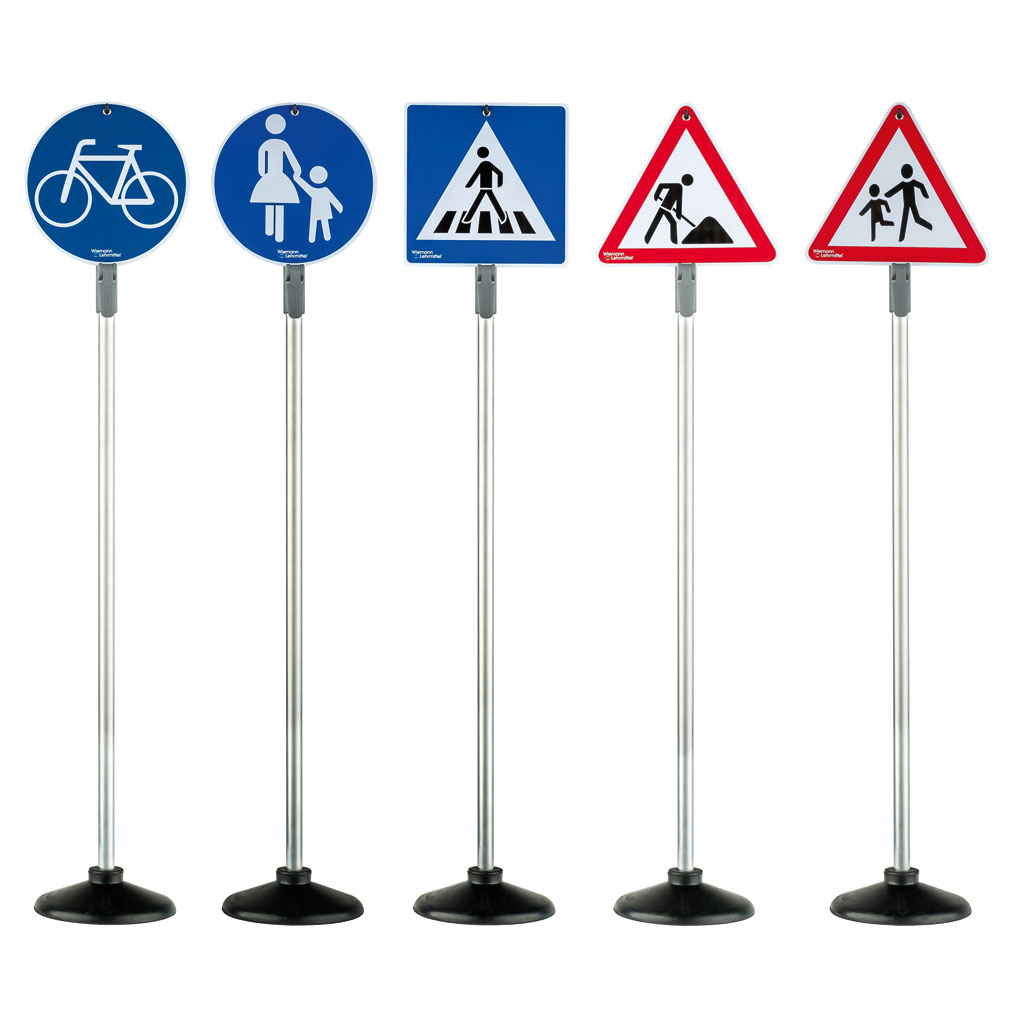 Verkehrszeichen-Set mit 5 Schildern