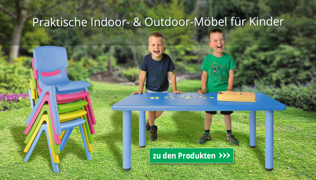 Praktische Indoor- & Outdoor-Möbel für Kinder
