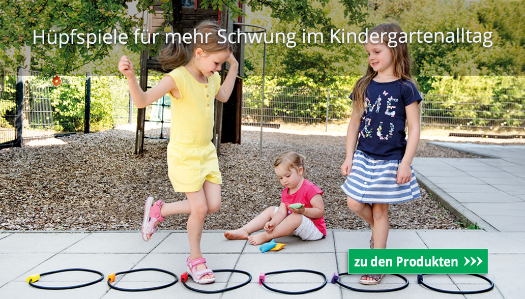 Hüpfspiele für mehr Schwung im Kindergartenalltag
