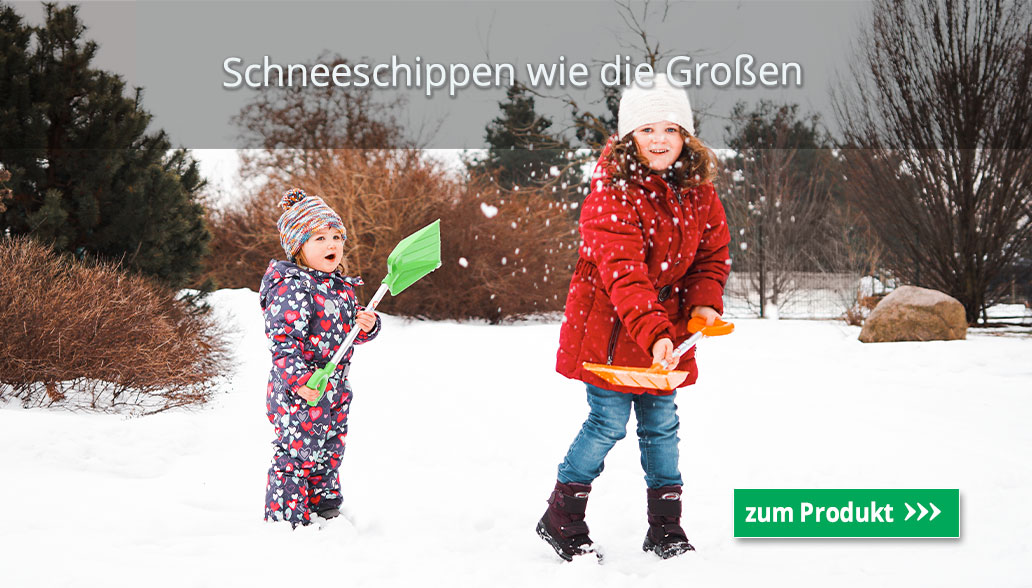 Schneeschippen wie die Großen